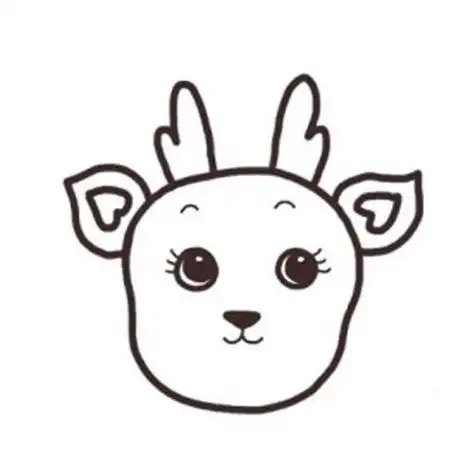 梅花鹿头像怎么画简笔画头像