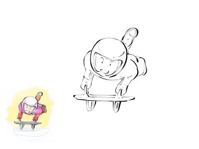 2022北京冬奥会项目简笔画图片大全15张