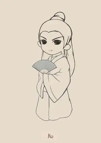 古人简笔画男古人简笔画男诗人