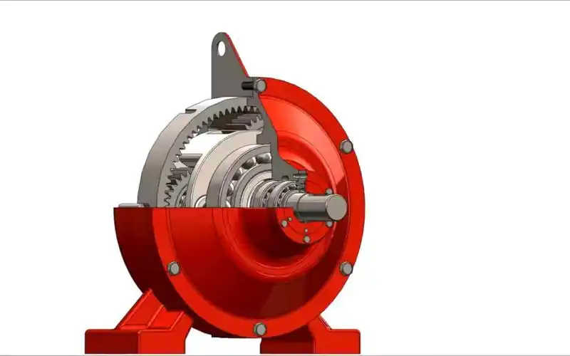 二级行星架立轴太阳齿减速机及相关轴承