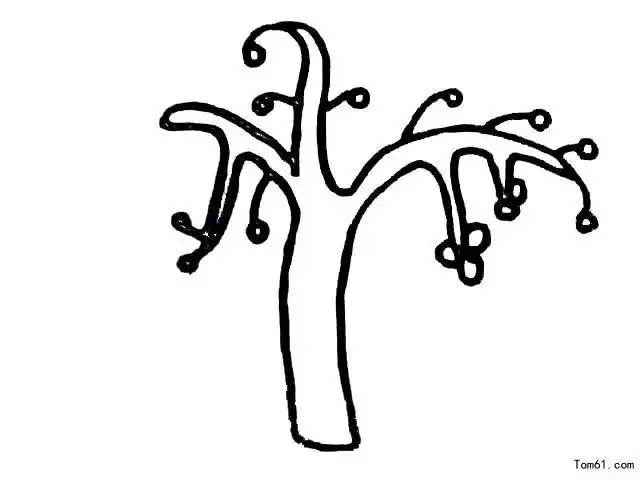 大树树干画梅花树干简笔画大树树干树枝简笔画