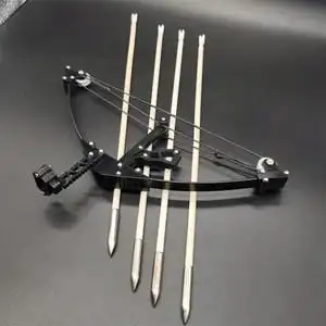 武箭弓弩器小型迷你袖珍复合滑轮三角j射运动比赛弓击射箭打靶