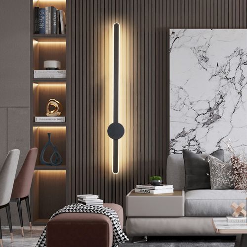 现代简约极简长条壁灯客厅电视背景墙壁灯轻奢创意格栅墙面装饰灯