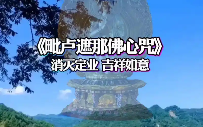 毗卢遮那佛心咒