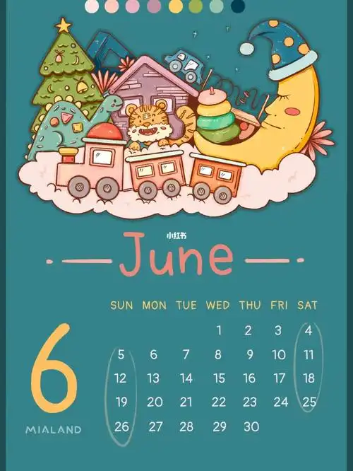 2022日历系列六月小翅膀