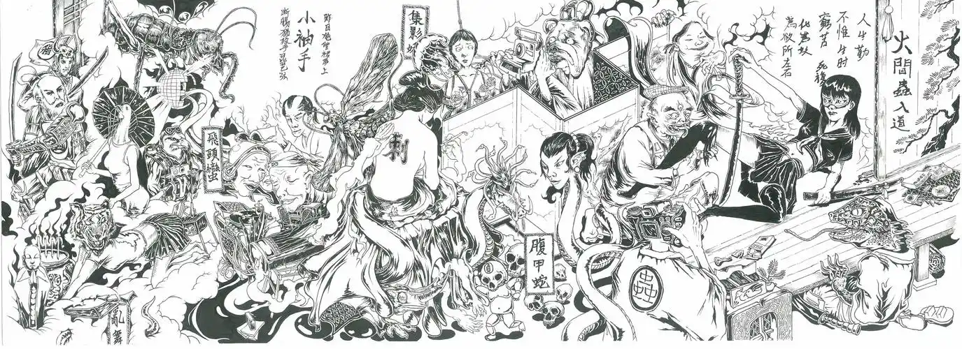 百鬼夜行_崔昂_艺术家_优画网_中国当代艺术品收藏体验网站