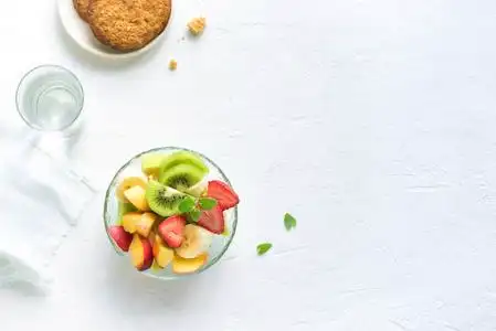 健康的素食饮食概念图片