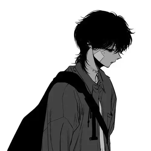 韩国动漫头像男生黑白高清图片