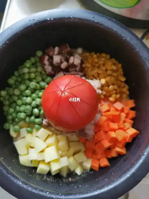 电饭锅五彩米饭