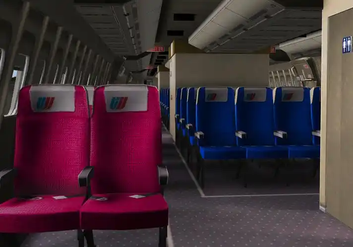 x-plane 10惊艳的747-400内部视图