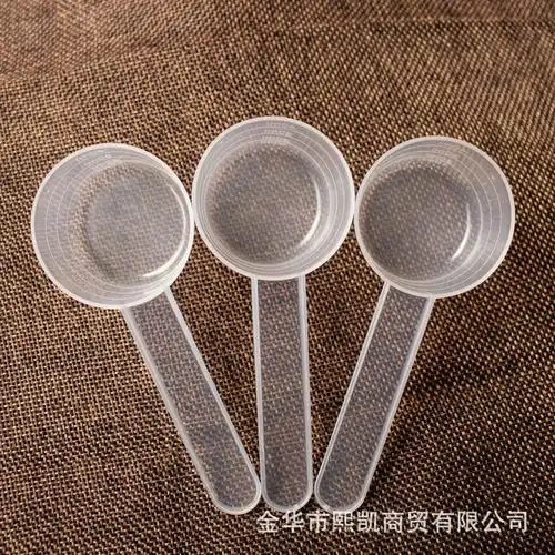 20g克透明平底塑料量勺(40ml)颗粒粉末计量勺液体粉剂定量勺子