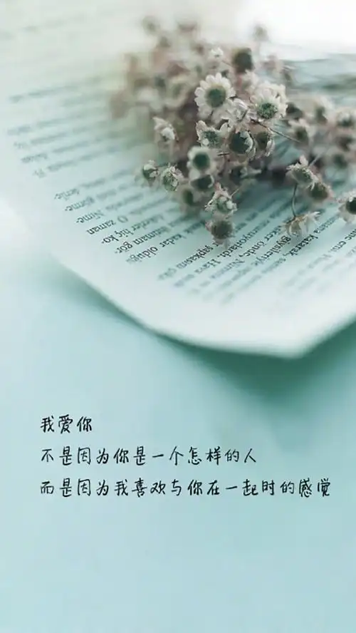 唯美爱情文字语句高清手机壁纸图片