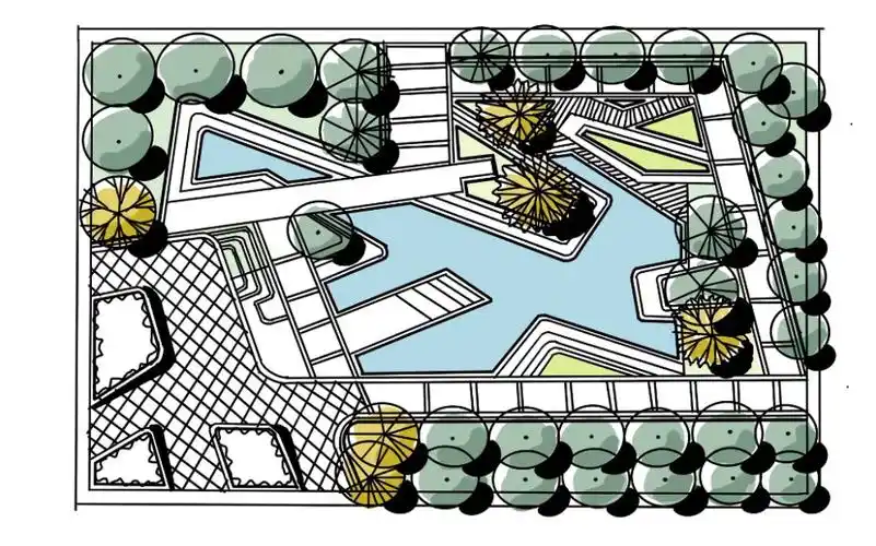 【赑森考研】园林景观水体设计折线景观_哔哩哔哩_bilibili