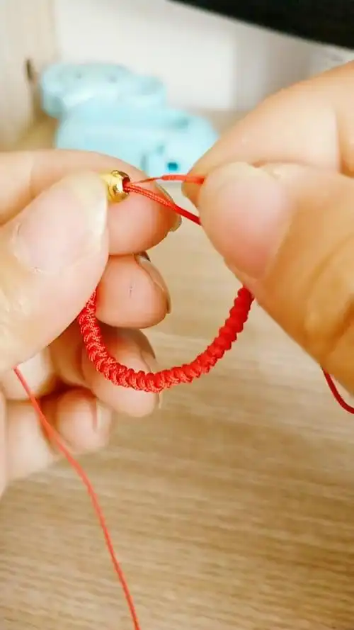 最简单的转运珠戒指编织方法,无痕编织