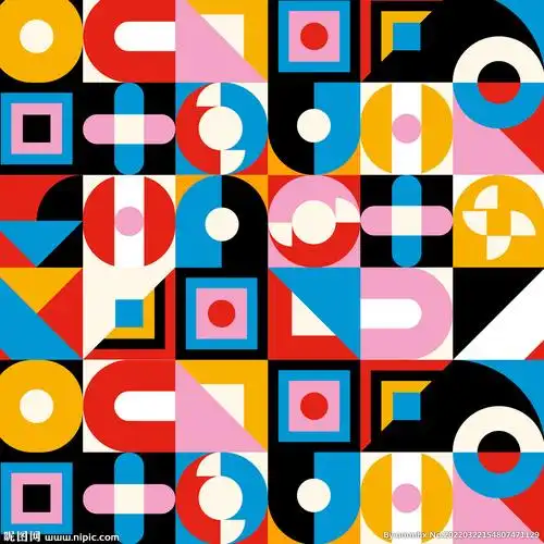 抽象几何镶嵌图案背景设计图__图片素材_其他_设计图库_昵图网nipic.