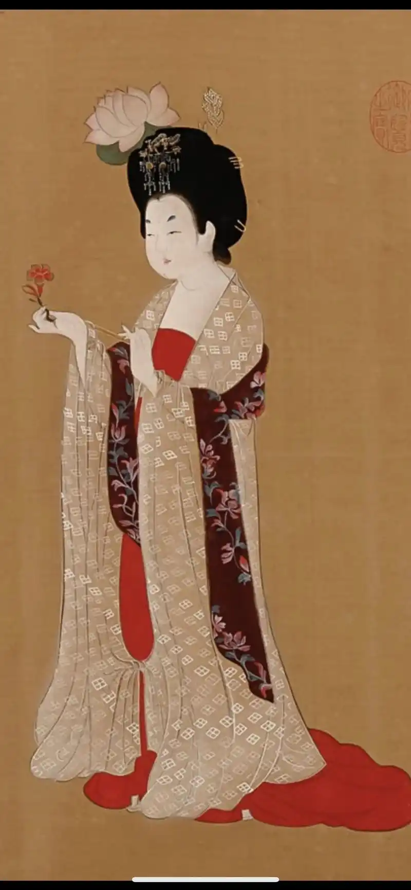 《簪花仕女图》《挥扇仕女图》《调琴啜茗图》#传 - 抖音