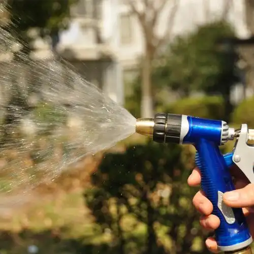 全铜洗车水枪套件家用洗车高压海蓝水枪家用花园浇花冲地水管接头