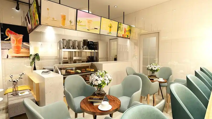 饮品店室内效果图