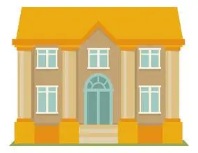 政府楼卡通高清png免抠元素