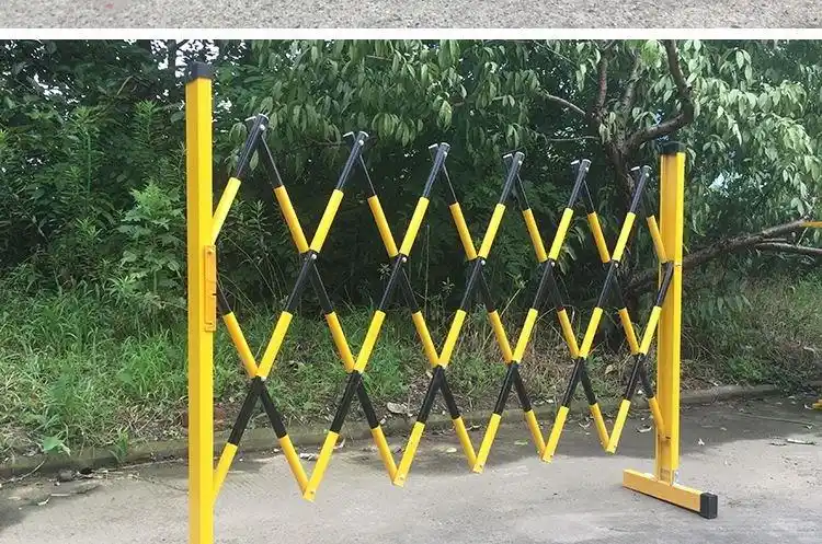戎鑫伸缩围栏可移动隔离栏玻璃钢绝缘围挡不锈钢折叠围栏栅栏施工护栏