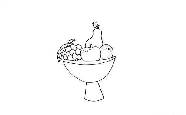 果盘怎么画_简笔画教程_简笔画大全
