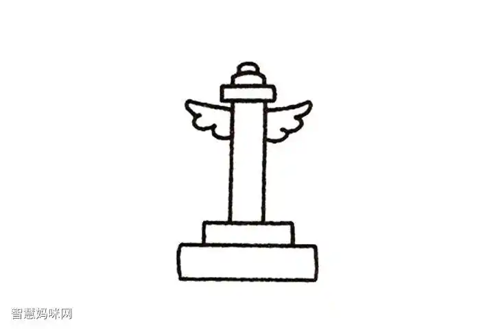 华表怎么画简单
