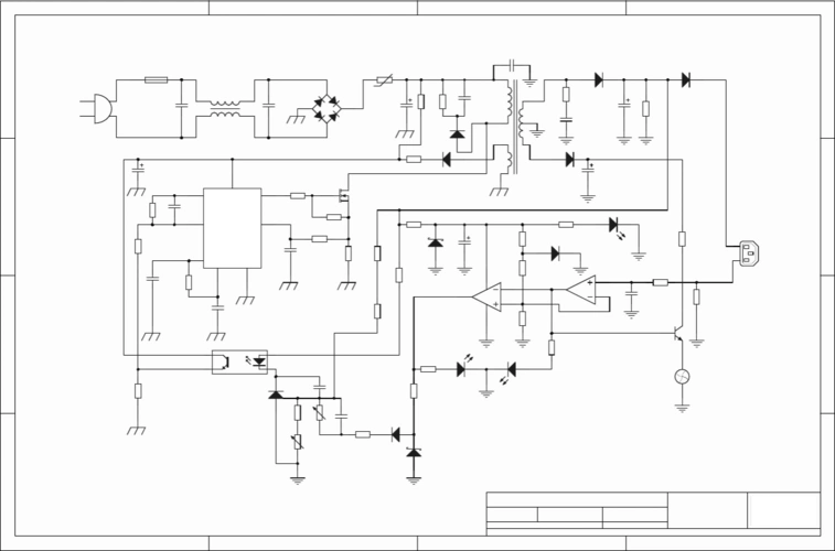 工程科技 电子/电路 > 基于uc3842和lm358的电动自行车充电器原理图第