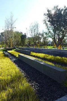 台阶-花瓣网|陪你做生活的设计师 | 万科棠樾度假区景观矮墙及踏步