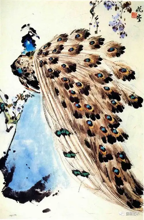 袁晓岑写意孔雀精选作品欣赏