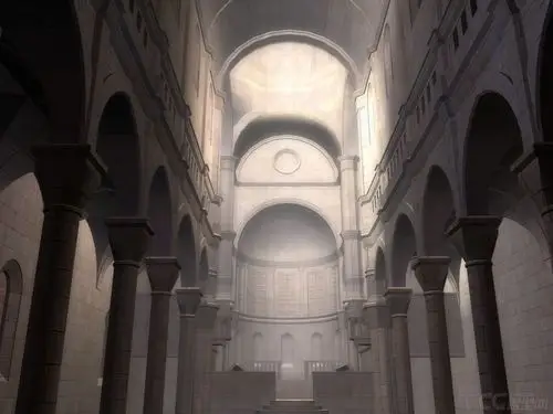 教堂模型源文件_n2c影视动画工作室作品_场景自然场景_cg模型网