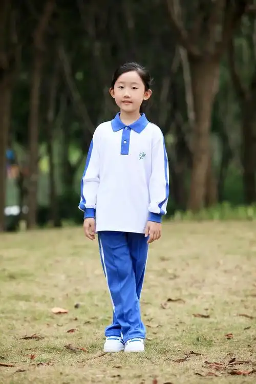 深圳市小学生校服莎臣豹校服小学生秋季女生运动服秋季长袖上衣150cm