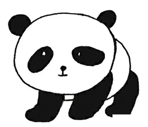 6款简笔画大熊猫的简单画法图