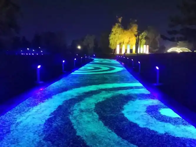 夜跑爱好者有福了沈阳首条炫彩跑道亮相莫子山公园