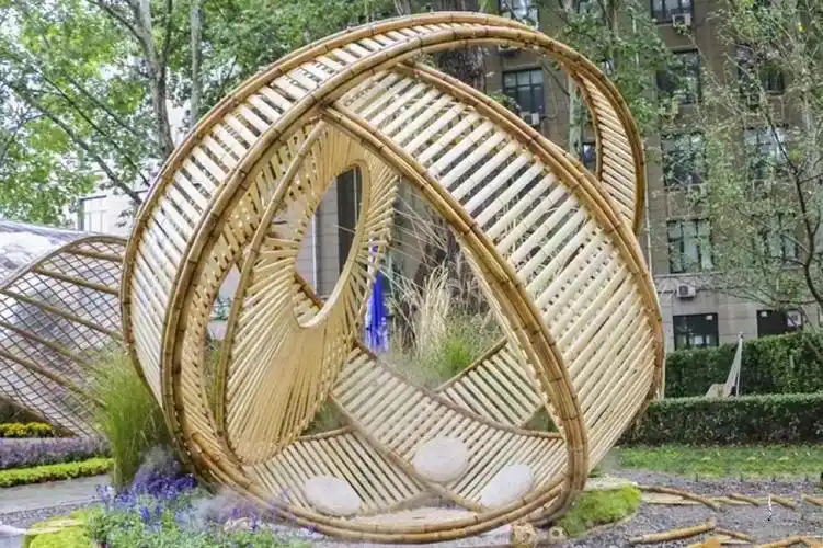 竹结构竹房子竹亭竹门楼竹木建筑越南竹建竹结构景观