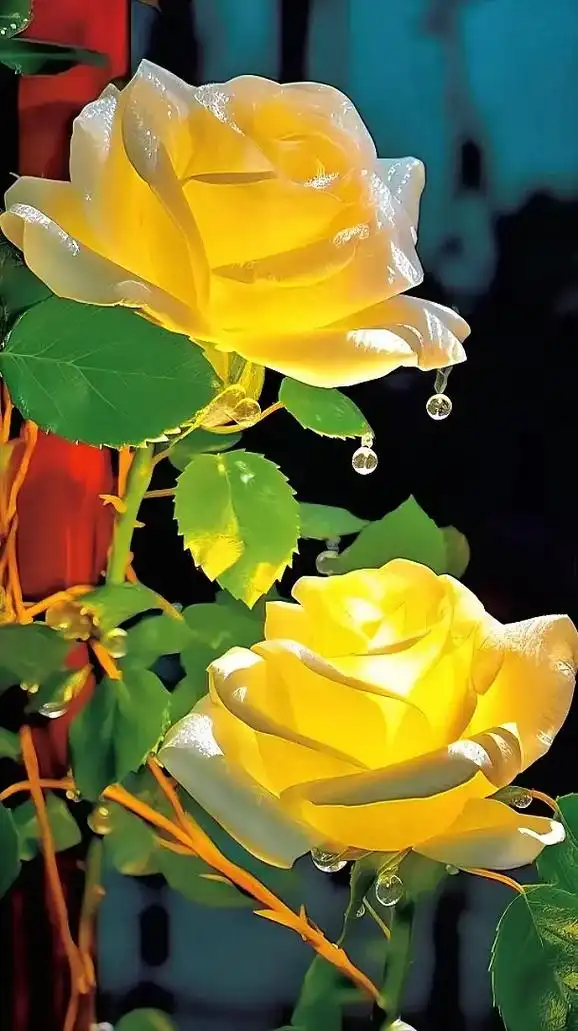 密西根碎冰黄渐变玫瑰.