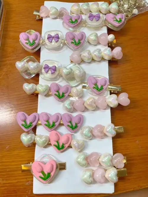 少女心  #手工发夹  #粉色少女心  #diy手工制作  #发夹  #小众饰品
