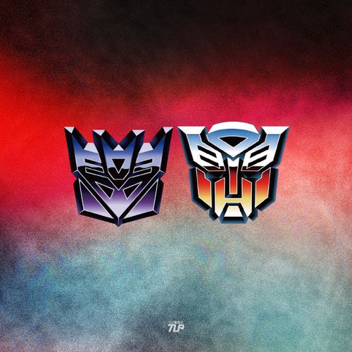tlp反光车贴 变形金刚狂派博派赛博坦汽车人霸天虎擎天柱标志贴纸