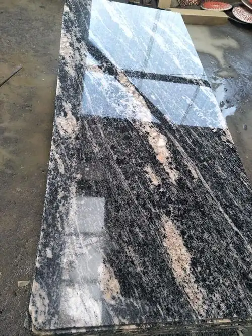 厂家批发河北幻彩灰麻幻彩灰麻花岗岩浪淘沙荔枝面浪淘沙石材