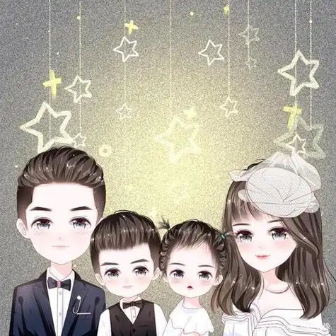 追求简单生活一家三口四口简约风头像喜欢吗