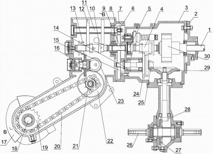 cn103650688a_一种微耕机传动箱有效