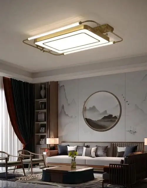 新中式灯具|禅意新中式客厅吸顶灯