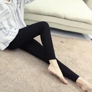 夏季薄款外穿打底裤女士冰丝九分裤高腰弹力修身显瘦牛奶丝小脚裤