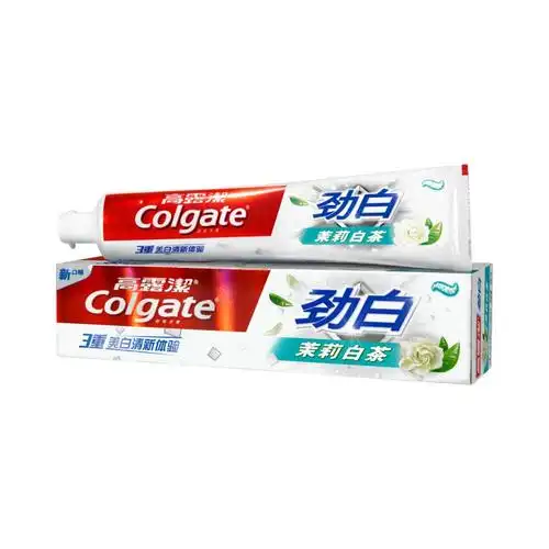 【自营】colgate 高露洁 劲白茉莉白茶牙膏 180g