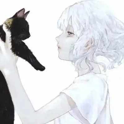 动漫女生抱猫头像 高清抱猫的高冷女生头像动漫图片