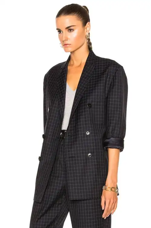 lightweight wool suiting blazer