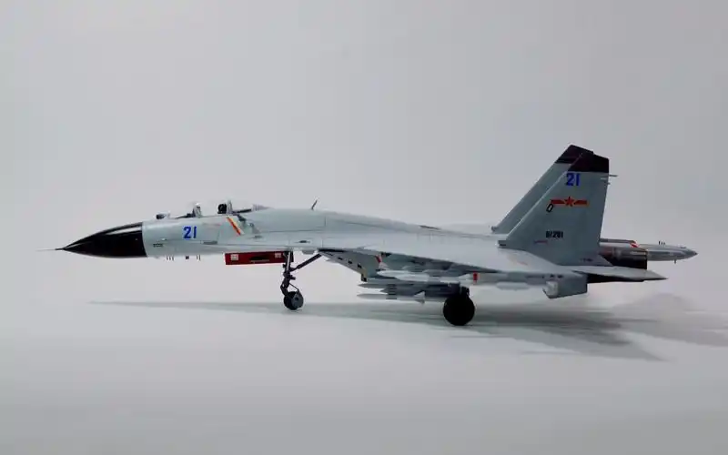 人民海军模型馆172中国海军航空兵歼11bhbgm雄鹰出击进行曲