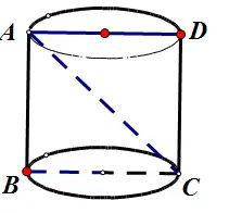 圆柱的轴截面是正方形abcd,全面积为6π平方厘米,求:(1)ac与底面所成