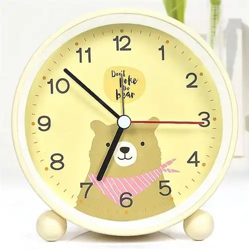 静音夜光闹钟学生可爱床头女桌面迷你儿童小时钟钟表座钟床头钟