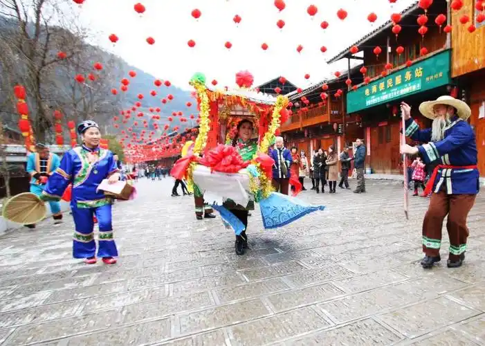 贵州印江土家族同胞欢喜过赶年