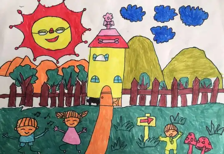 林州市市直第三小学北关校区开展"美好家园,幸福生活"主题绘画比赛